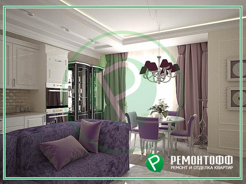 Дизайн гостиной 18м2